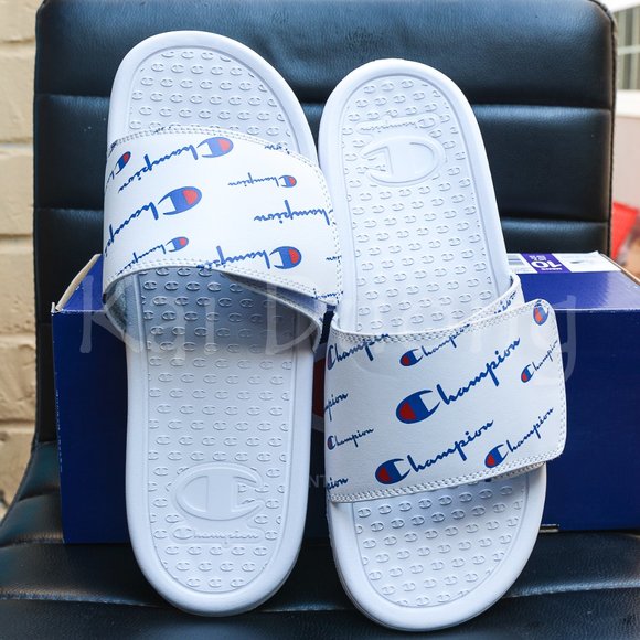 Champion Unisex Slide WHITE - Picture 3 of 8